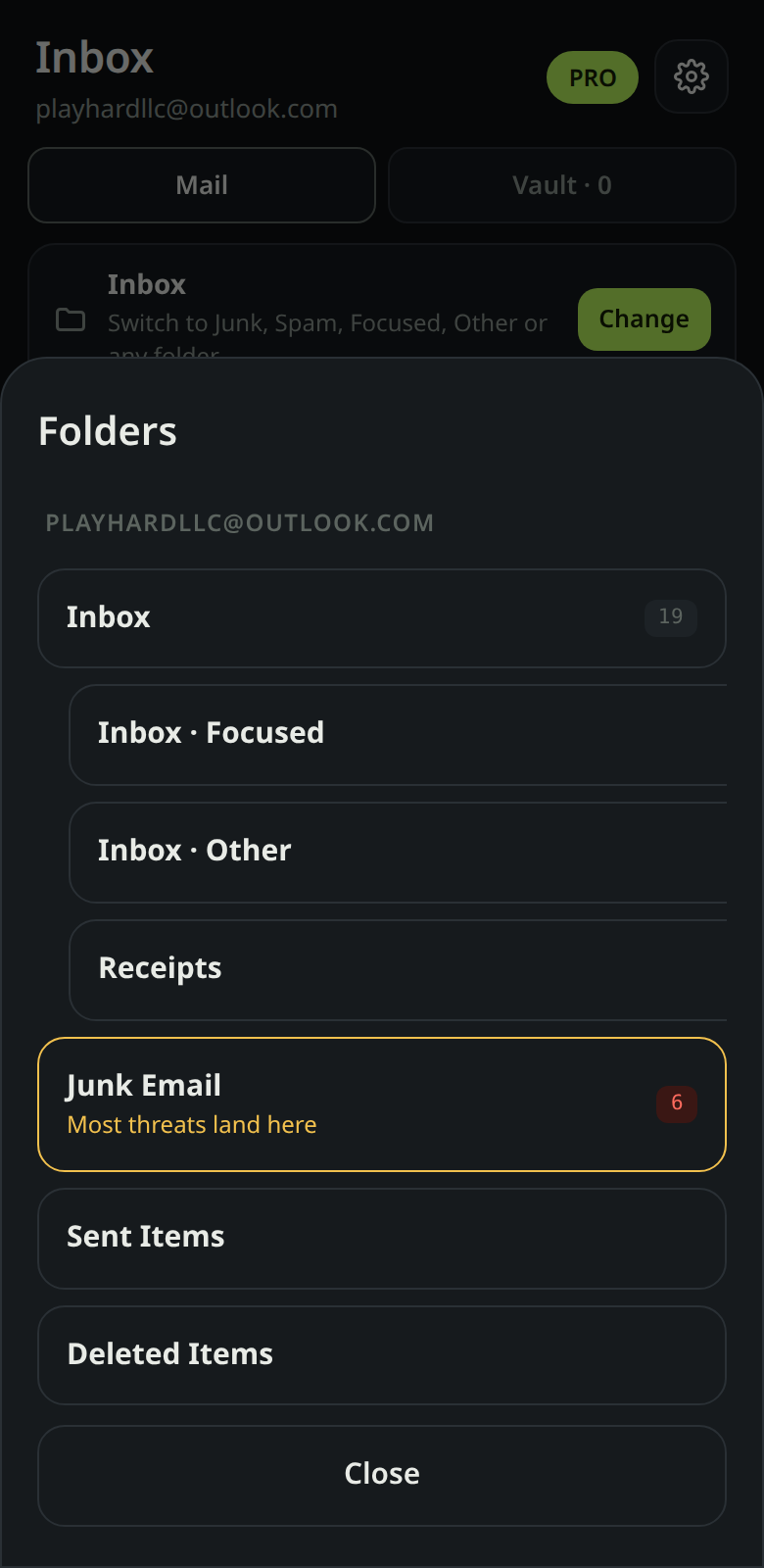 Folder picker